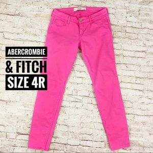 Abercrombie & Fitch Hot Pink Skinny Jeans 4R